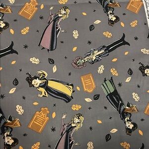 Disney Hocus Pocus witch fabric, 45 in wide, 8 yards, 100% cotton, NWOT